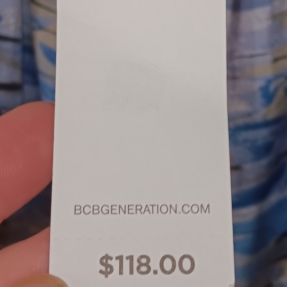 BCB Generation Sleeveless Mini Lake Sundress NWT M &  Matching Kyanite Earrings - Picture 6 of 7